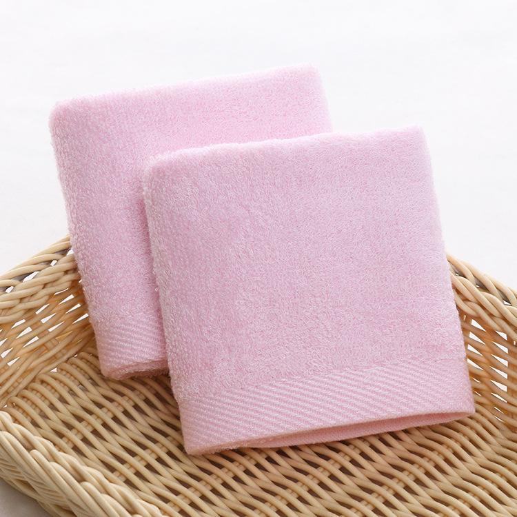 Квадратное полотенце из бамбукового волокна 30*30, синяя бамбуковая пряжа, маленький носовой платок для детского сада, простое плоское плетение, универсальное маленькое полотенце