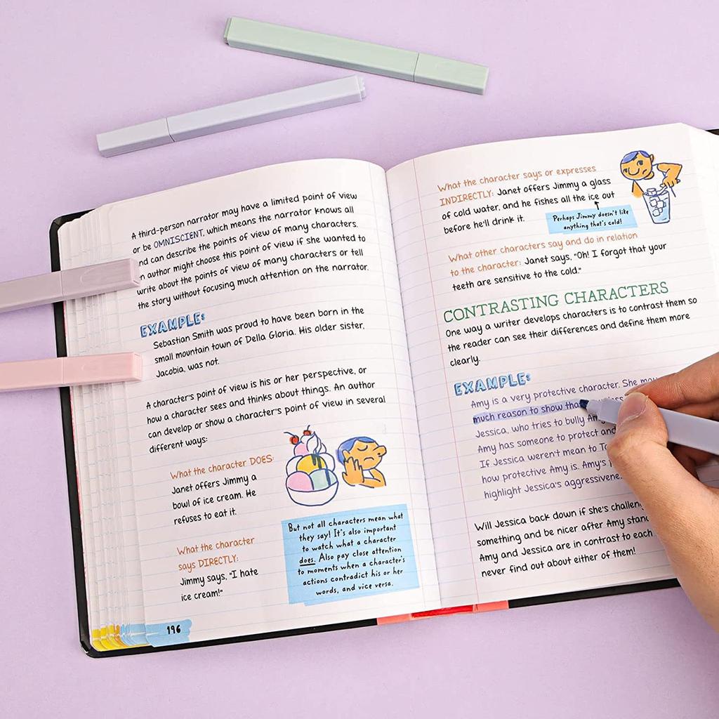 Маркеры Симпатичные пастельные ручки 12 цветов Библейские ручки без растекания с мягким наконечником Эстетические ручки Маркеры Kawaii Канцелярские принадлежности для студентов