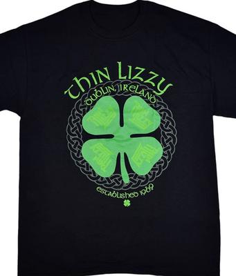 Rare Thin Lizzy Band Cotton Gift For Fan T-shirt Tops Tees Unisex Black All Size Unisex