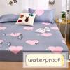 Супер водонепроницаемый чехол для матраса для кровати, защитный матрас для кровати, простынь с принтом, полиэстеровый лист