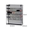 Metal Wall Mounted Magazines Newspaper Storage Rack For Home Office Books Newspapers Files Folder Desktop Tabletop Display Stand