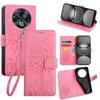 For TECNO Spark 30 4G Case PU Leather Wallet Phone Cover Tree Deer Imprinted
