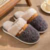 Order A Size Up Indoor Anti Slip Fuzzy Slippers, Cotton Slippers for Women In Autumn and Winter, Warm Home, Anti Slip Thick Soles for Indoor Cou