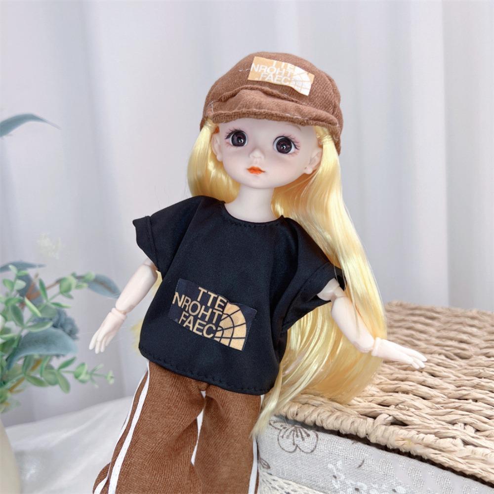 3D Simulation Eyes Cute BJD Doll 20 Joints Fashion Clothes BJD Doll 1/8 30CM BJD Doll  DIY Toys
