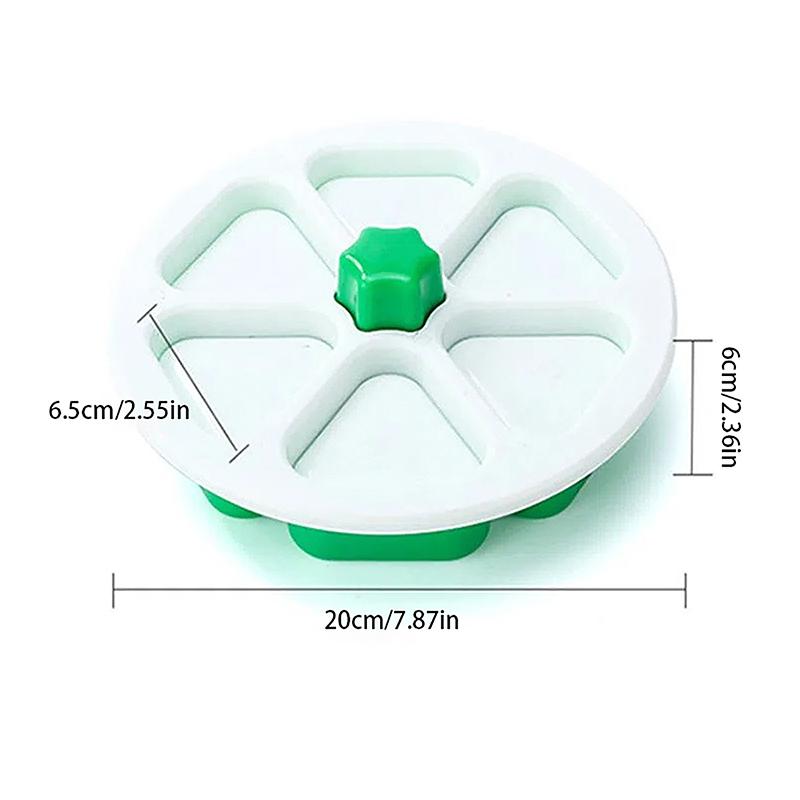 Новейшая 6-секционная форма для приготовления рисовых шариков, антипригарная, самодельная, пластиковая, треугольная, для суши, рисовых шариков, кухонный инструмент, коробка для ланча