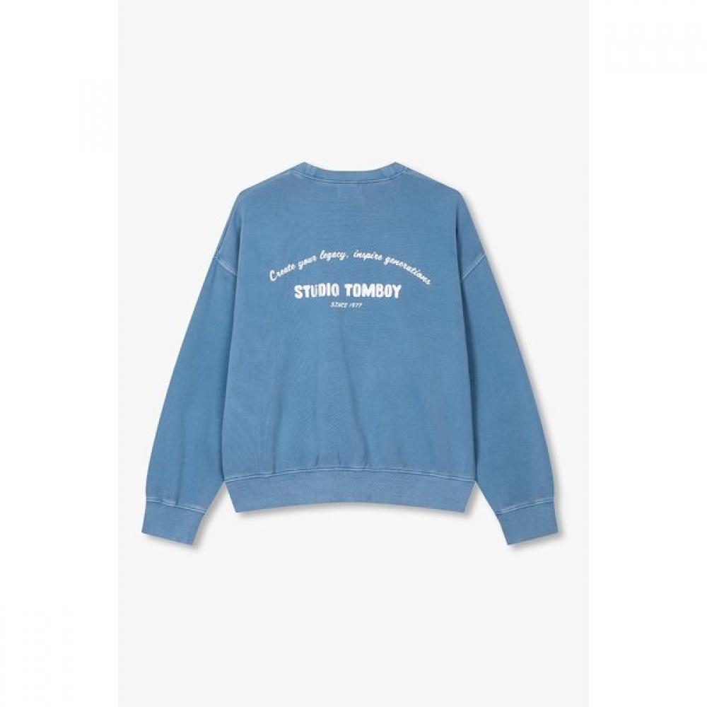 Studio Tomboy Back Lettering Print Sweatshirt 9176422985ar