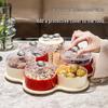 Роскошная фруктово-конфетница: Праздничное хранение закусок для дома на журнальный столик.