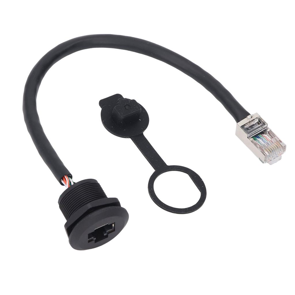 8 Pin Female Connector Cable E13 Thread To RJ45 8 Pin Male Straight Head Unshielded PVC Connector Ca