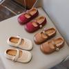 Girls' Leather Shoes 2025 Spring and Autumn New Children's Shoes Little Girl Princess Shoes Soft-soled Doudou Shoes Single Shoes Boken Shoes