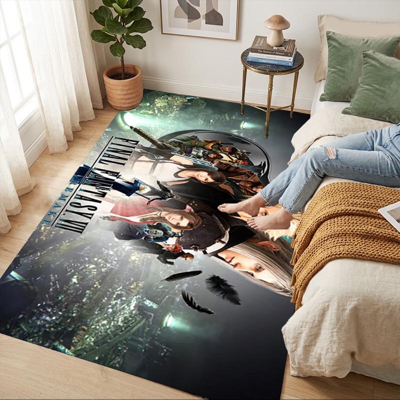 Final Fantasy Living Room Nonslip Area Rug Soft Carpet For Bedroom Game Playroom Sofa Office Home Decor Doormat Christmas Gift C9302287