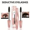 1PC Long-lasting 5D Black Waterproof Mascara Volumizing & Lengthening Clump-Free Formula for Mesmerizing Eyes Eyeliner Cream