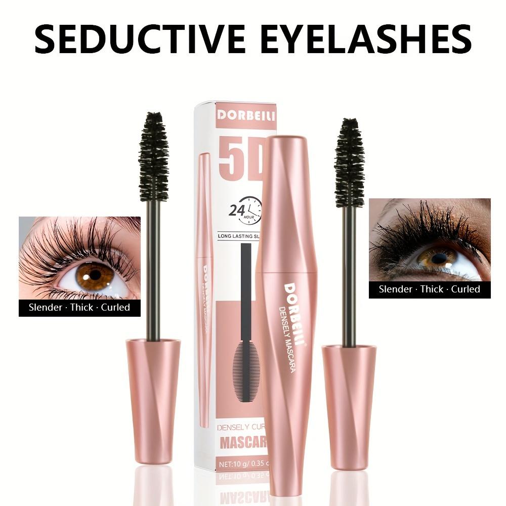 1PC Long-lasting 5D Black Waterproof Mascara Volumizing & Lengthening Clump-Free Formula for Mesmerizing Eyes Eyeliner Cream