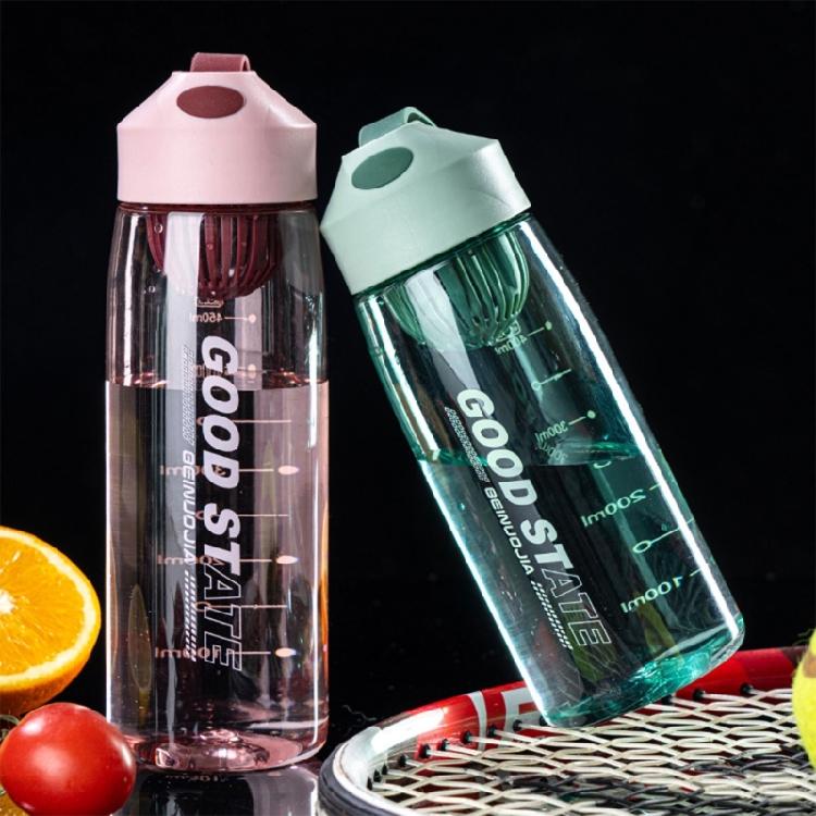 550 мл портативная пластиковая кружка для воды с фильтром, большой емкости, спортивные бутылки для воды