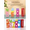 Colorful Stacking Games Toys Montessori Enlightenment Teaching Aids Number Building Block  For Kids