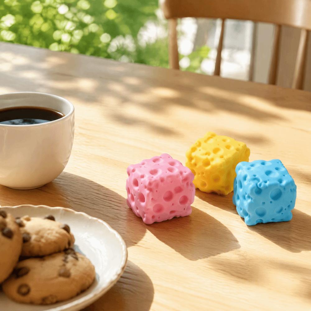 Super Soft Cheese Squeezed Toy Moldable Cheese Slow Rebound Toy Office Desk Toy