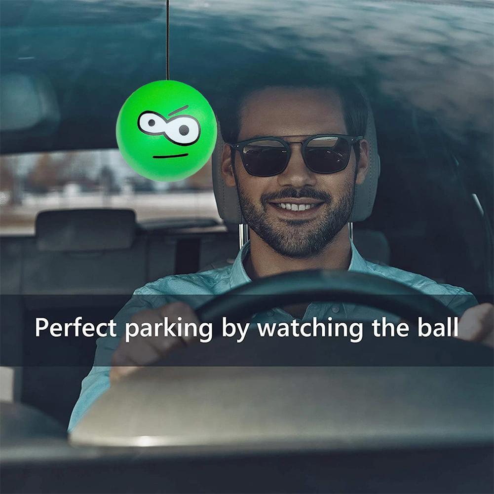 Garage Tennis Parking Aid 7cm Garage Hanging Ball 4m Elastic Rope PU Foam Ball Car Parking Sign Decoration General Car Ornament