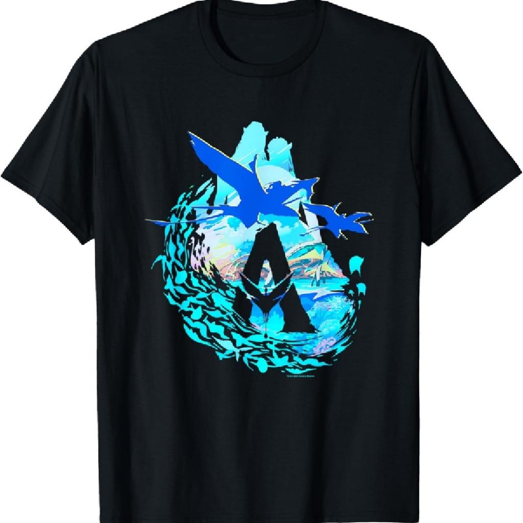 Avatar The Way Of Water Scenic Pandora Blue Vignette T-Shirt