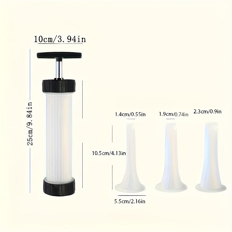 Durable Plastic Sausage Stuffer Tool - Handheld Sausage Maker for Homemade Sausages, Kitchen Gadget for Party Food Crafting