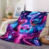 1Pc Stitch Heart Connection Blanket Soft Throw Blanket For Home Bedroom Bed Sofa Travel Office Solid Christmas Blanket