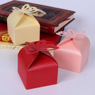 Детский душ, коробка конфет с бабочкой, вечерние украшения, упаковочная коробка, свадебные подарочные коробки, 10 шт., сделай сам, ручная работа