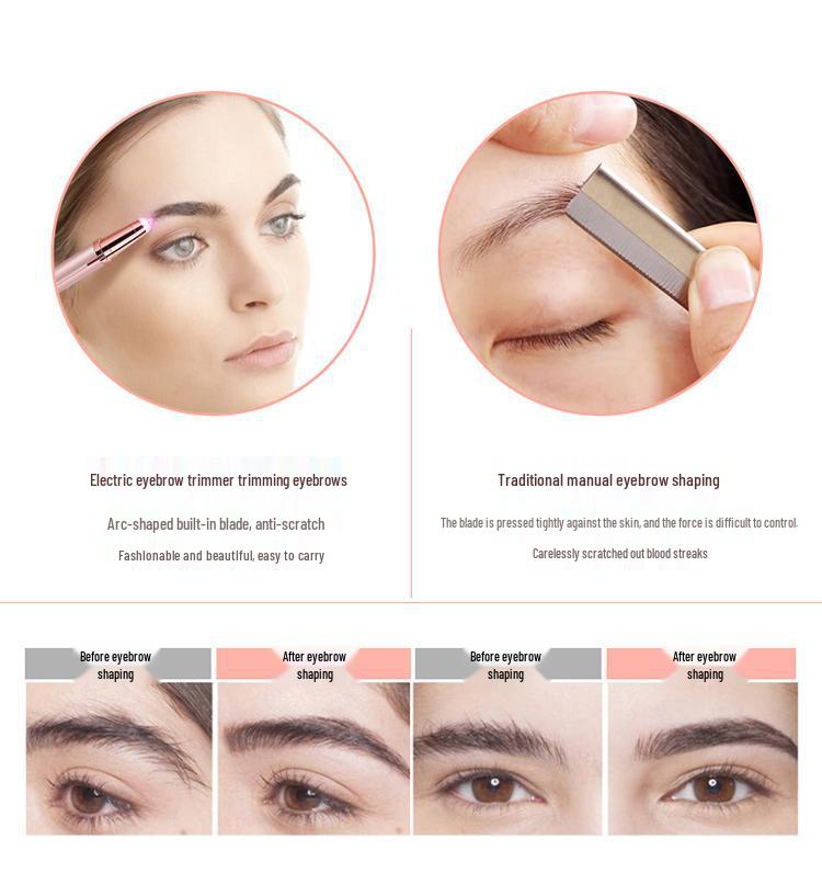 Wireless Electric Eyebrow Shaper: Automatic Pencil Trimmer & Hair Removal Shaver for Women