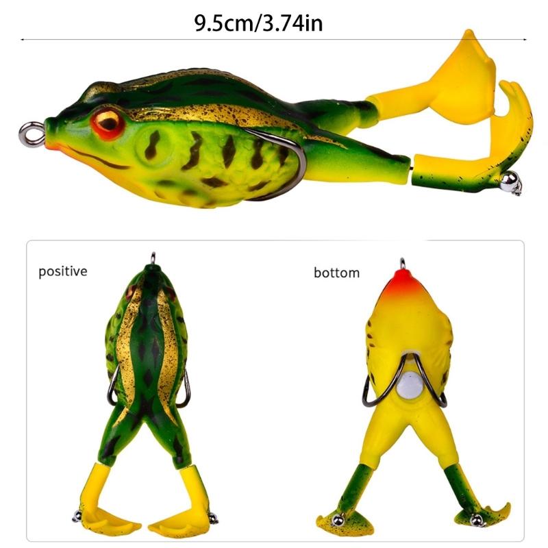 3 шт. Двухлопастные плавающие лягушки Рыболовные приманки Крючок Лягушки Поверхностные плавающие приманки Поверхностные лягушки Рыболовные приманки