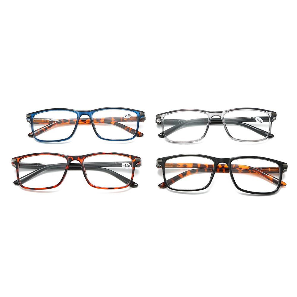 Новые мужские и женские очки для дальнозоркости с защитой от синего света, ретро квадратная оправа, ультралегкие, высокой четкости, очки для пресбиопии +4.0