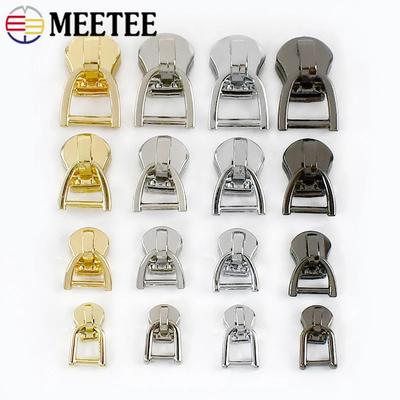 10/20 шт. 3/5/8/10# Слайдеры для металлических молний Meetee D-кольцо Пулеры для молний Набор для ремонта одежды DIY Багаж Швейные аксессуары