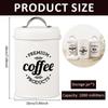 3Pcs Coffee Bean Organizer Kitchen Tea Coffee Sugar Canisters Set With Lid Metal Food Storage Cans For Kitchen Storage Supplies