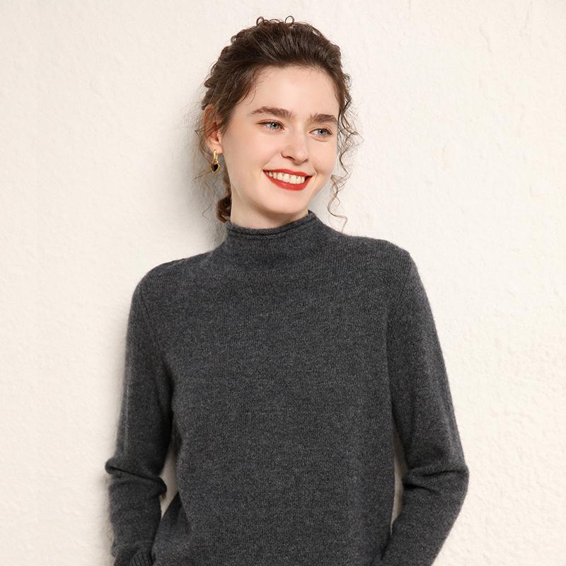 Женский кашемировый свитер Qinghe Cashmere 100% кашемир Женский осенне-зимний кашемировый свитер Мягкий и теплый