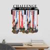 Wall-Mounted Medal Display Shelf for Athletic Achievements
