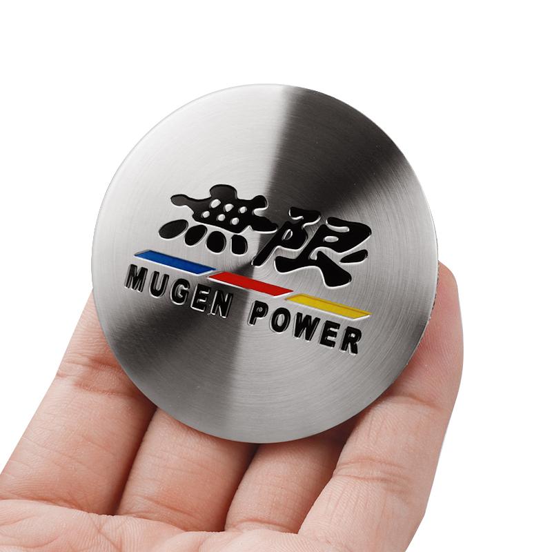 4pcs 56/60MM Car Wheel Center Hub Cap Stickers Tire Rim Covers Auto Accessories For Honda CIVIC Mugen Type R Type S Si RR XR-V