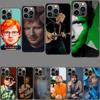 Эд Ширан Певец Чехол для телефона Для iPhone 16E 15 Pro 14 Plus 17Air 16 17 Pro Max 12 13 Mini X XS XR 7 8 SE2020 Capa Милый Чехол ТПУ