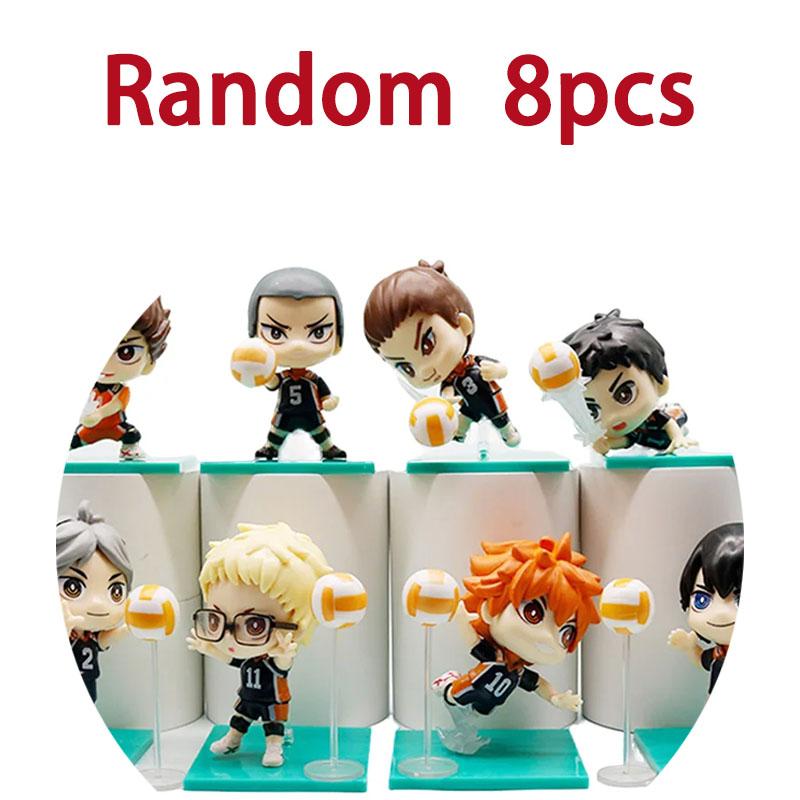 2 шт. - 8 шт./комплект Haikyuu!! Аниме Модель Кукла Волейбол Мальчики Экшен Аниме Фигурки Модель Игрушки Фанаты Коллекционные Подарки