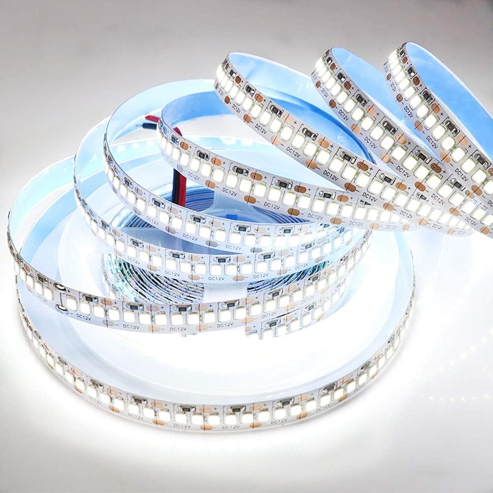 Светодиодная лента 12В 24В SMD 2835 1м 2м 3м 4м 5м Светодиодная лента Лента Световая 120 светодиодов/м Теплый Белый Гибкая Лента Лента Декор Дома Свет