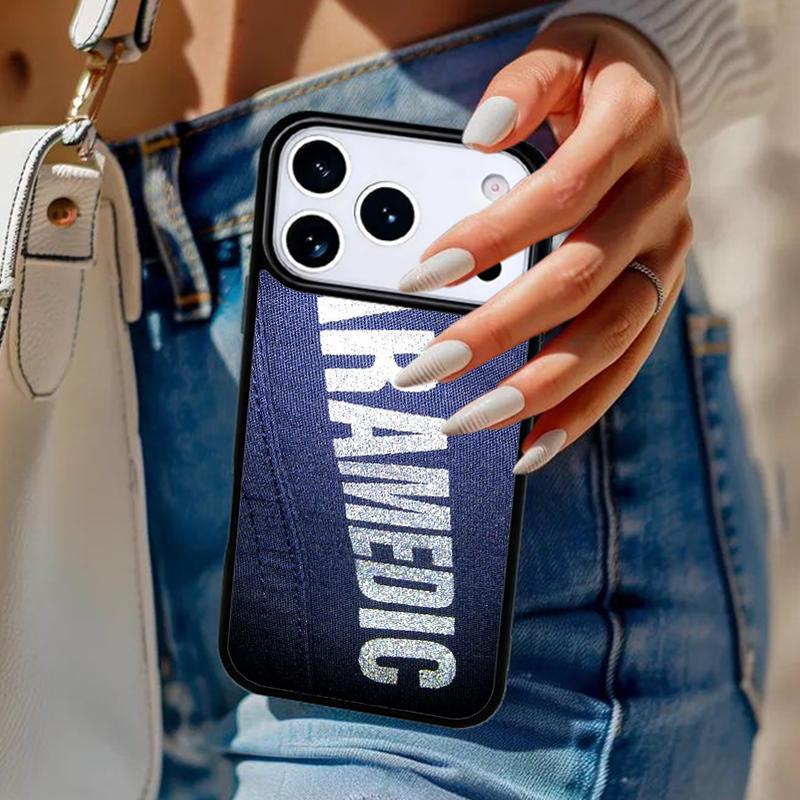 Ambulance EMS EMT Paramedic Phone Case For iPhone 17 Air 14 15 13 12 Max Cover For Apple 14 15 16 16e 11 Pro Max Plus Coque