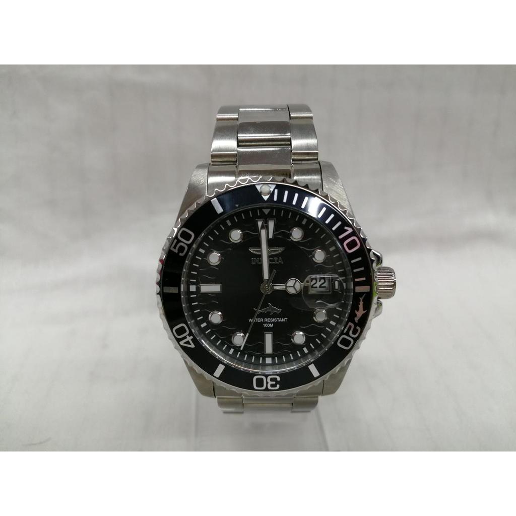 Подержанные часы INVICTA SLV/BLK/кварцевые с коробкой