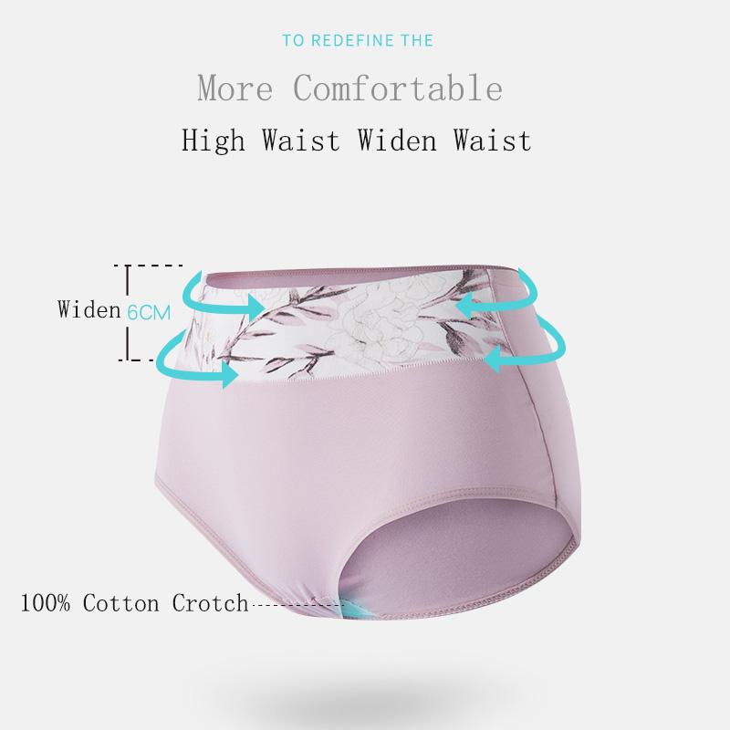 4 шт., женское нижнее белье, хлопковые трусики, милые бесшовные трусы с принтом, сексуальные утягивающие трусы для девочек, большой размер M-5XL