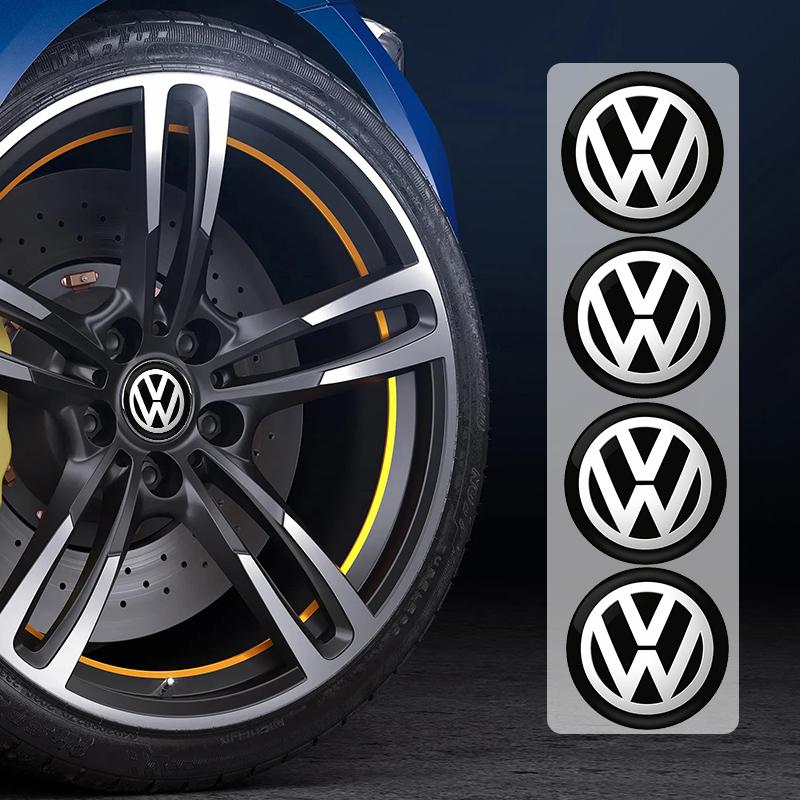 Для Volkswagen VW 4 шт. Для Volkswagen 56 мм 65 мм Колпачки ступицы колеса автомобиля Наклейка Значок VW Jetta Golf Beetle CC EOS f6 GTI MK2 MK4 MK5
