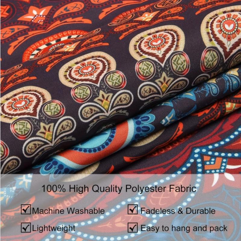 Persian Mandala Tapestry Boho Vintage Ethnic Wall Hanging Aesthetic Celestial Mandala Bedroom Living Room Dorm Wall Decor