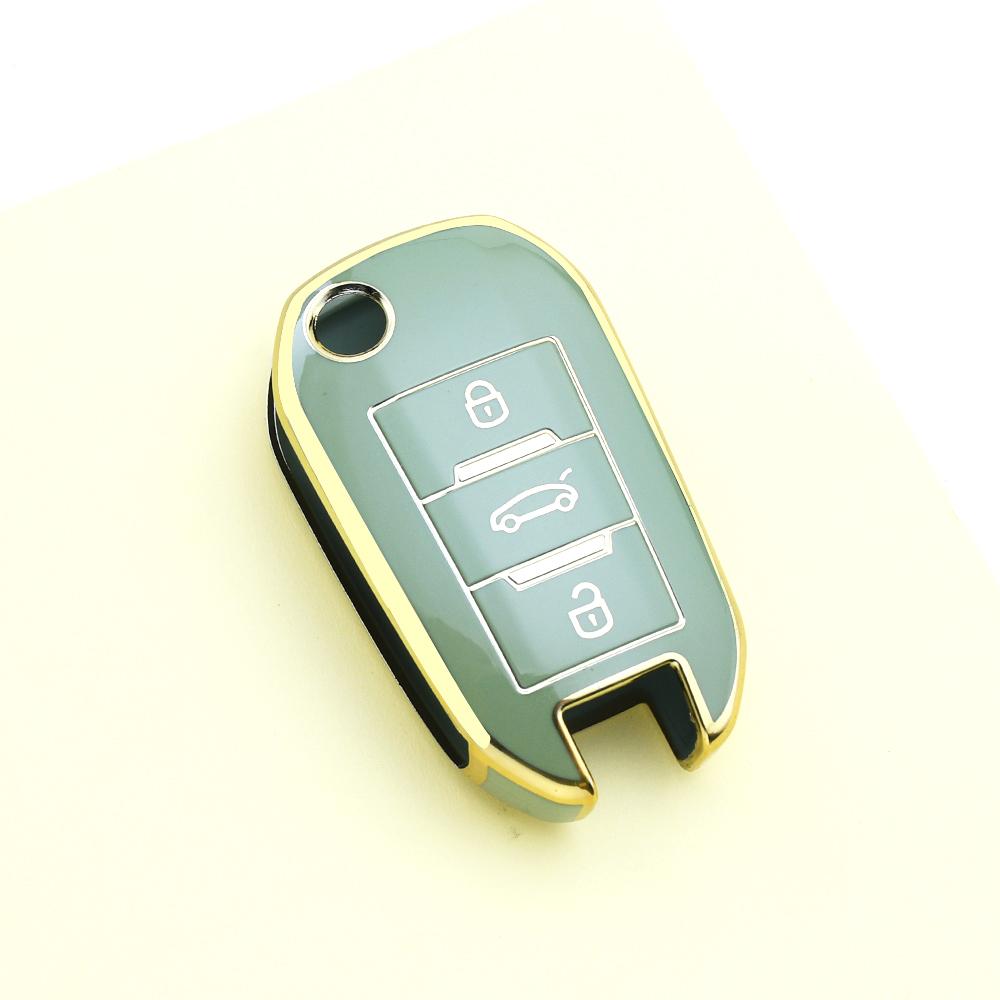 Чехол для Peugeot 307 208 308 408 508 2008 3008 4008 Автомобильный чехол-сумка для складного ключа для Citroen C4 C4L CACTUS C3 C6 C8 Аксессуары