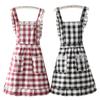 New Cotton Princess Aprons Household Cleaning Apron For Women Girs Lace Plaid 2-Layer Bib