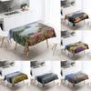 Landscape Printing Tablecloth Camping Stain Resistant Waterproof Restaurant Table Decoration Kitchen Home