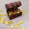 50/100 Pirate Gold Coins Halloween Plastic Fake Gold Ghost Room Escape Coins Children's Birthday Party Decoration Gold Coin Gift