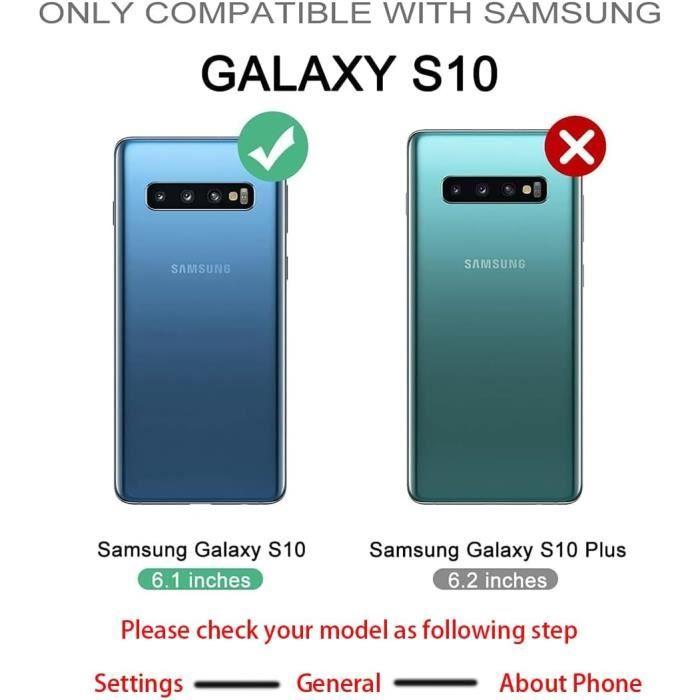 Coque pour Samsung S10 - DEXNOR - Protection Militaire - Écran Intégré - Antidérapante - Béquille