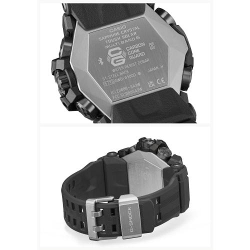 Casio G-Shock MUDMASTER Watch, Radio-Controlled Solar Powered, Bluetooth, Sapphire Crystal, Biomass Plastic, GWG-B1000EC-1AJF, Men's, Black