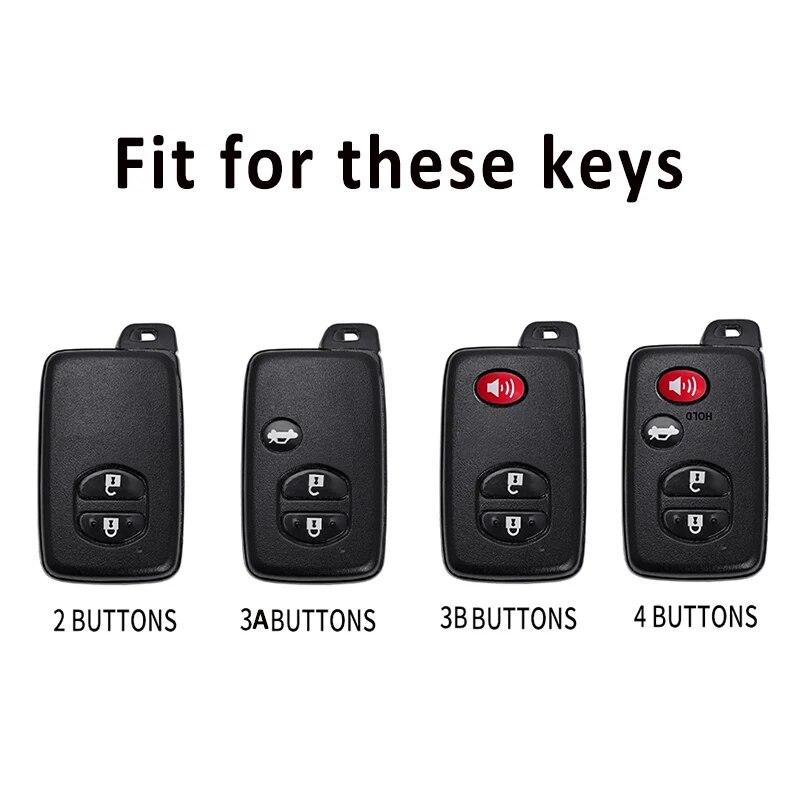 Мягкий чехол для ключей из ТПУ для Toyota Aqua RAV4 Land Cruiser Camry Prado Corolla Prius, чехол без ключа с дистанционным управлением, брелок с 2 3 кнопками 2013 2014