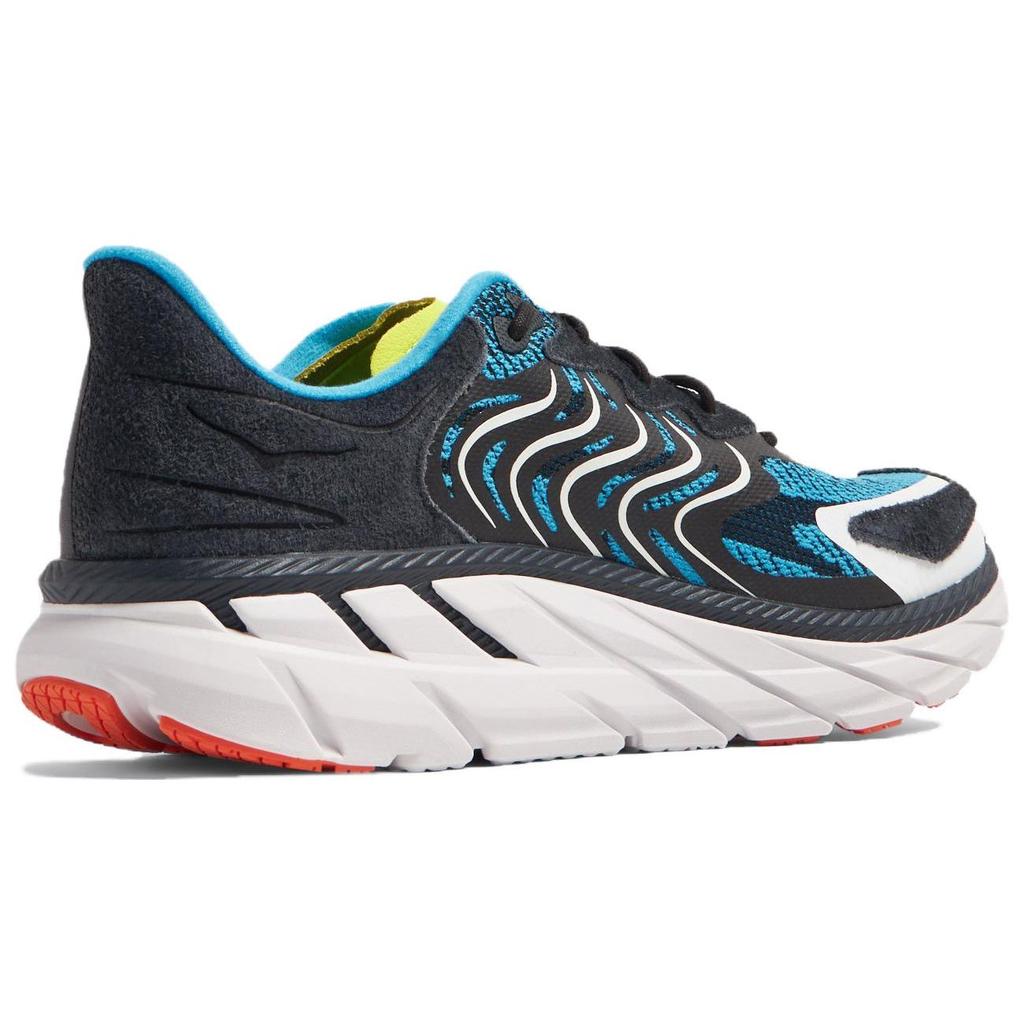 Hoka One One Clifton Ls Удобные Легкие Нескользящие Низкие Беговые Кроссовки Мужские кроссовки Черный Синий 1141550-BDVB
