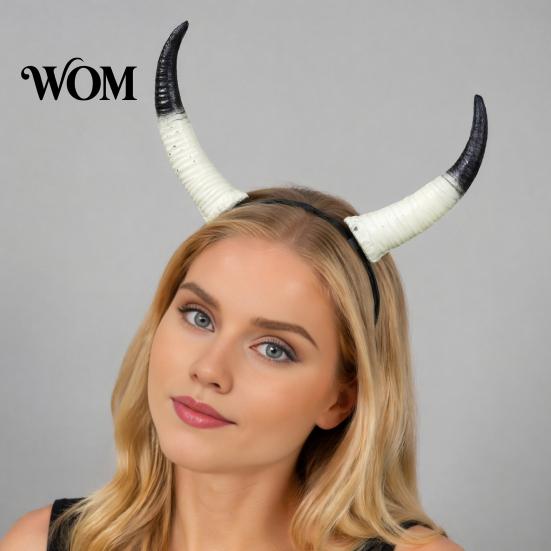 Gothic Spiral Horn Headband Halloween Ram Headband, Detachable Devil Headpiece for Dark Aesthetic Demon Horns Carnival Party, Festival Cosplay