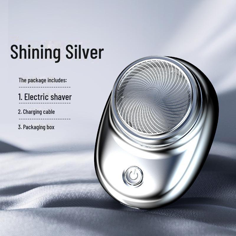 Двухголовочная аккумуляторная мужская портативная электробритва